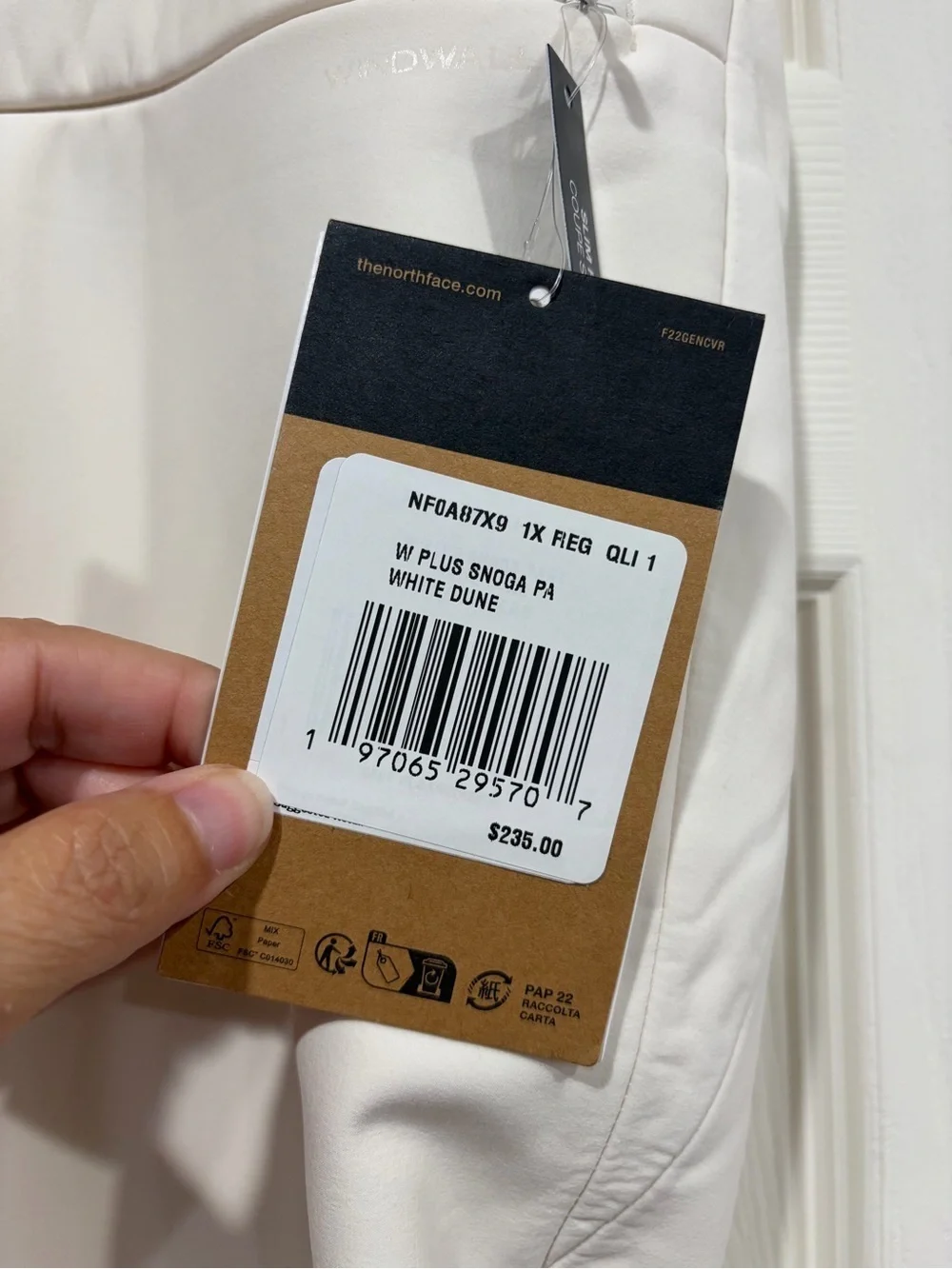 The North Face Women's 1X Plus Snoga Ski Pants White NWT Snowboard Stretch